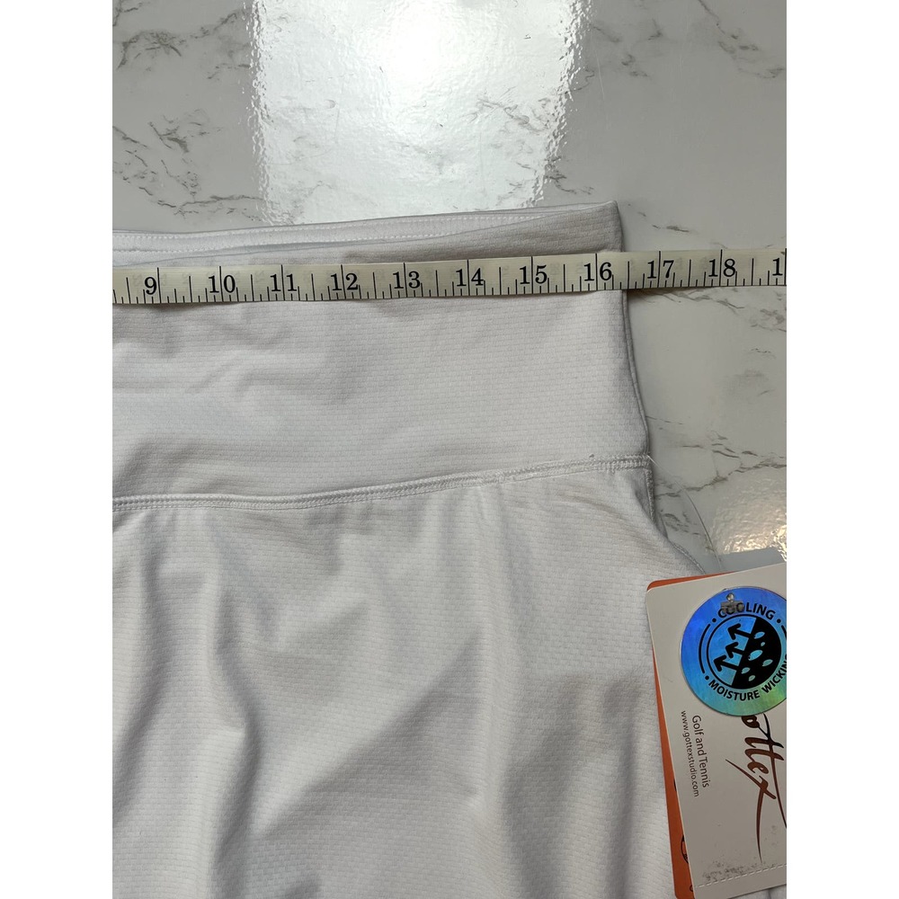 NWT Gottex women's golf and tennis skort in white, size L - Picture 3 of 8